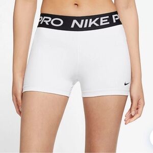 Nike Pro Compression Shorts White
